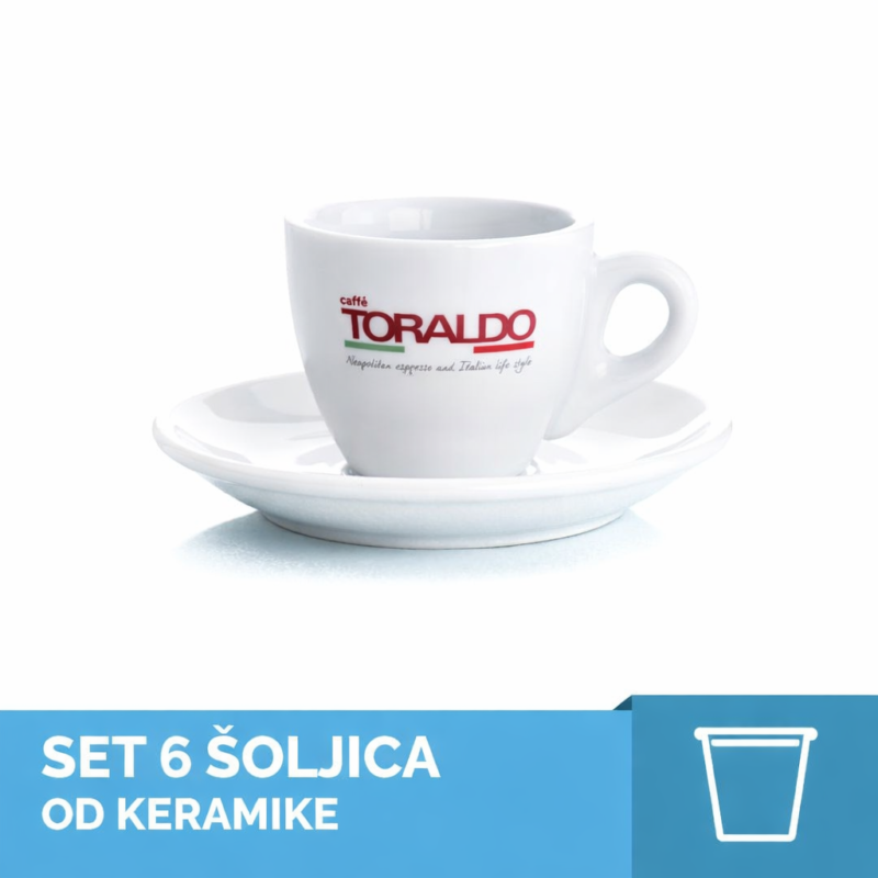 Set 6 šolja Espresso Bijele