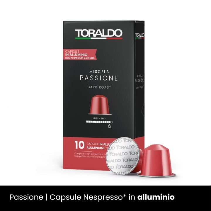 10 Aluminium Kapsula Kompatibline Nespresso - Passione