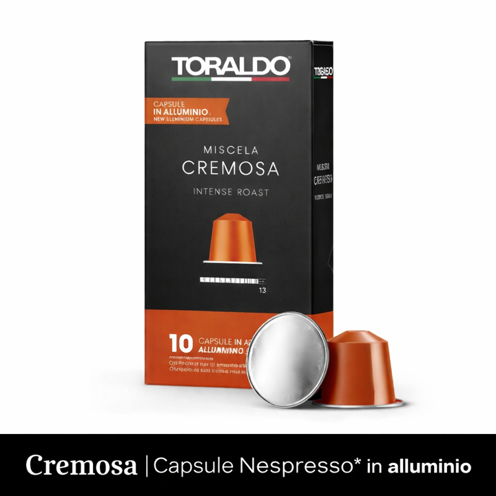 10 Aluminium Kapsula Kompatibilne Nespresso - CREMOSA