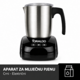 Toraldo aparat za mliječnu pjenu crni